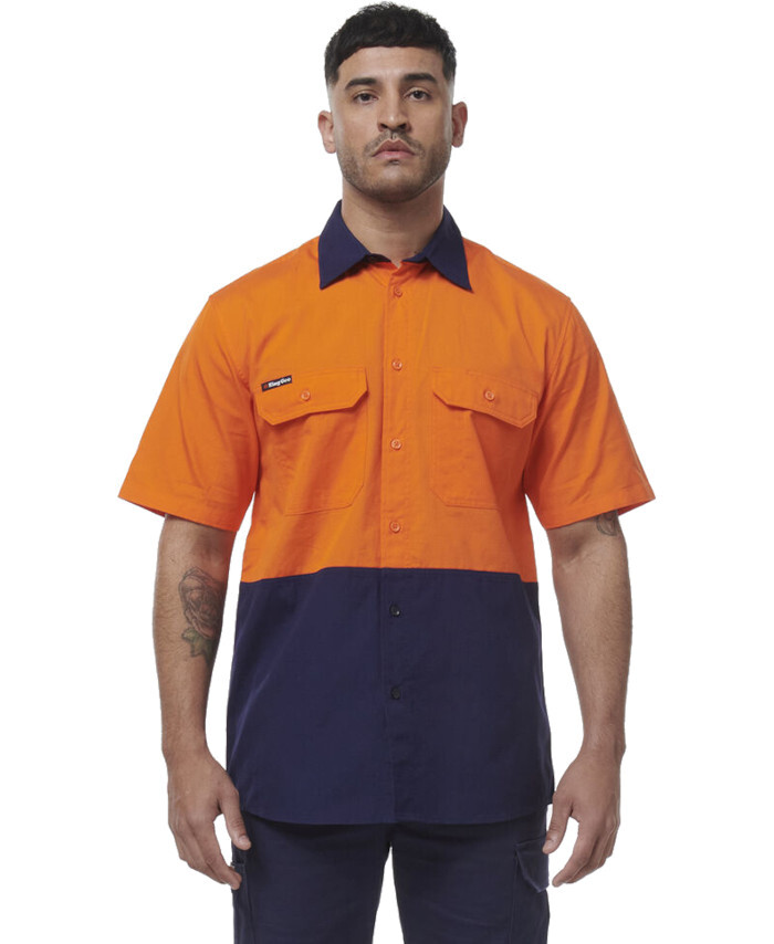 KOOLGEAR VENTED SHORT SLEEVE COTTON WORK SHIRT main image 1