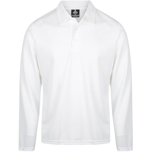 WORKWEAR, SAFETY & CORPORATE CLOTHING SPECIALISTS - Mens Long Sleeve Botany Polo--