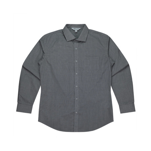 WORKWEAR, SAFETY & CORPORATE CLOTHING SPECIALISTS - Men's Toorak Check Long Sleeve Shirt--