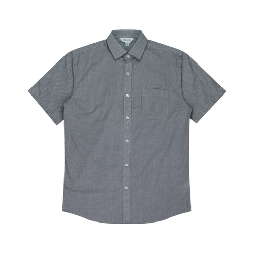 WORKWEAR, SAFETY & CORPORATE CLOTHING SPECIALISTS - Men's Toorak Check Short Sleeve Shirt--