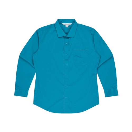 WORKWEAR, SAFETY & CORPORATE CLOTHING SPECIALISTS - Men's Mosman Stretch Long Sleeve Shirt--