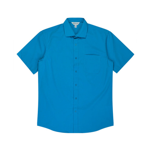 WORKWEAR, SAFETY & CORPORATE CLOTHING SPECIALISTS Men's Mosman Stretch Short Sleeve Shirt--