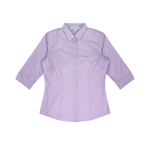 WORKWEAR, SAFETY & CORPORATE CLOTHING SPECIALISTS - Ladies Grange MiTong Check 3/4 Sleeve Shirt--