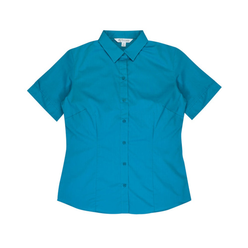 WORKWEAR, SAFETY & CORPORATE CLOTHING SPECIALISTS - Ladies Mosman Stretch Short Sleeve Shirt--