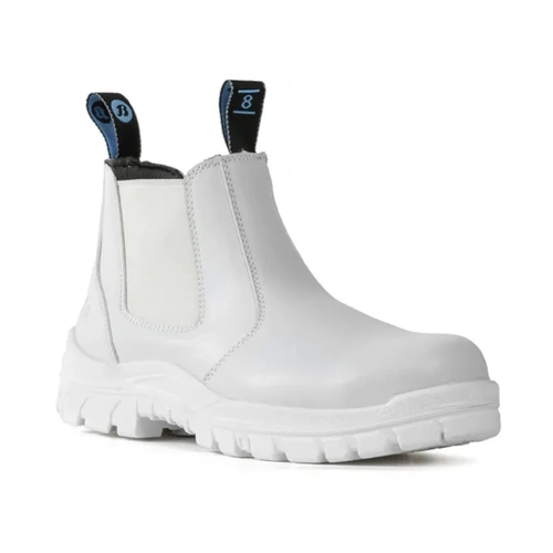 WORKWEAR, SAFETY & CORPORATE CLOTHING SPECIALISTS Naturals - Hercules - White Rambler Slip on Safety Boot