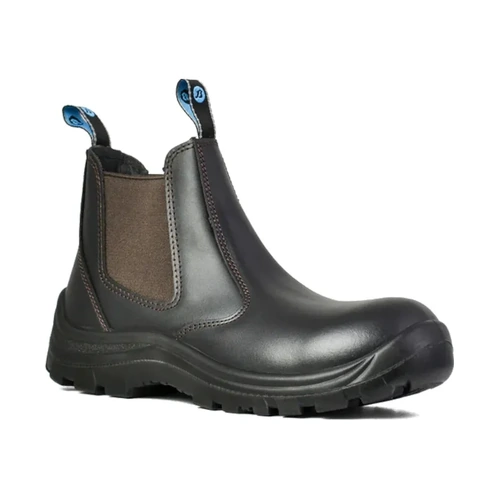 WORKWEAR, SAFETY & CORPORATE CLOTHING SPECIALISTS Mates - Bushman NS - Black Leather Slip On Non-Safety Boot