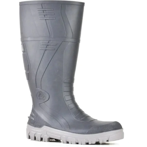 WORKWEAR, SAFETY & CORPORATE CLOTHING SPECIALISTS - Jobmaster 3 Gumboots - Grey 400Mm Pvc 400Mm Safety Toe / Midsole Gumboot