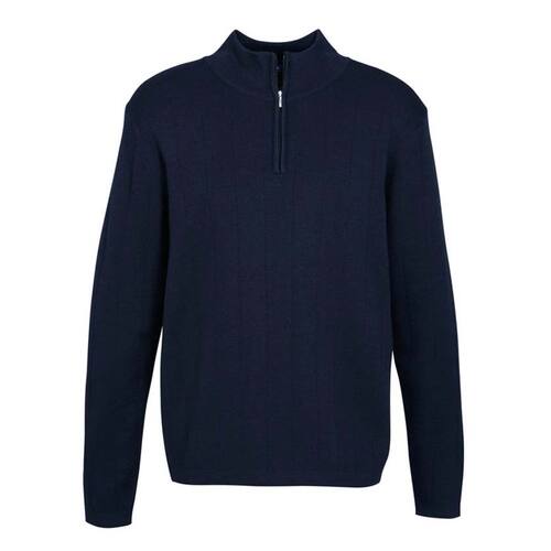 WORKWEAR, SAFETY & CORPORATE CLOTHING SPECIALISTS - Mens Needle Out 1/2 Zip Pullov