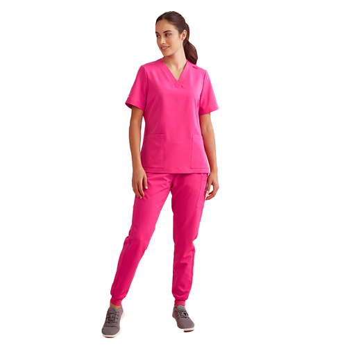 WORKWEAR, SAFETY & CORPORATE CLOTHING SPECIALISTS - PINK RIBBON Womens Jogger Scrub pant