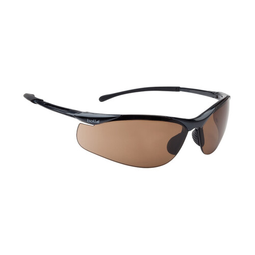 WORKWEAR, SAFETY & CORPORATE CLOTHING SPECIALISTS - CONTOUR Dark Gun Frame PLATINUM AS/AF Bronze Lens - Spectacles