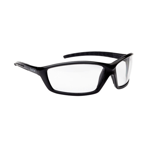 WORKWEAR, SAFETY & CORPORATE CLOTHING SPECIALISTS - PROWLER Gloss Black Frame AS/AF Clear Lens - Spectacles