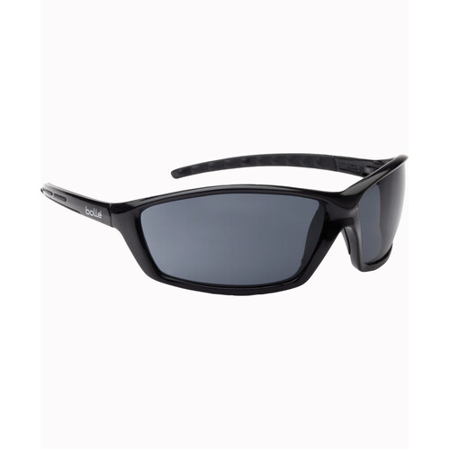 WORKWEAR, SAFETY & CORPORATE CLOTHING SPECIALISTS - PROWLER Gloss Black Frame AS/AF Smoke Lens - Spectacles