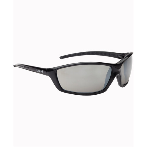 WORKWEAR, SAFETY & CORPORATE CLOTHING SPECIALISTS - PROWLER Gloss Black Frame Silver Flash Lens - Spectacles