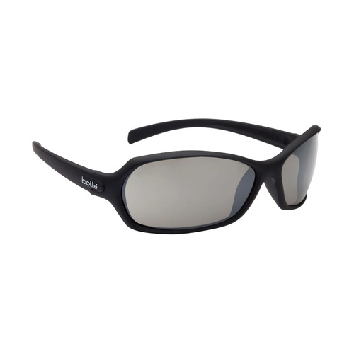 WORKWEAR, SAFETY & CORPORATE CLOTHING SPECIALISTS - HURRICANE Black Frame Silver Flash Lens - Spectacles