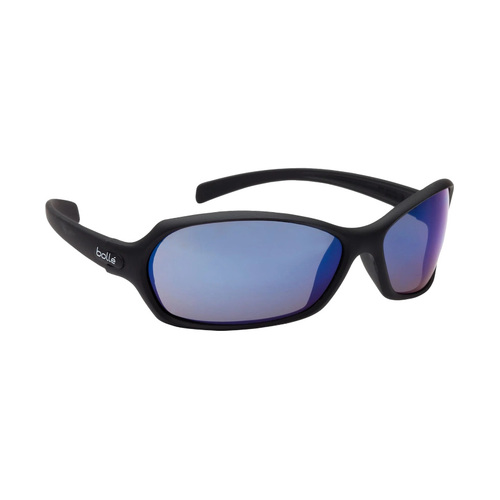 WORKWEAR, SAFETY & CORPORATE CLOTHING SPECIALISTS - HURRICANE Black Frame Blue Flash Lens - Spectacles