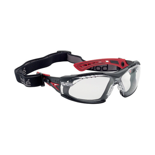 WORKWEAR, SAFETY & CORPORATE CLOTHING SPECIALISTS - RUSH+ SEAL PLATINUM AS/AF Clear Lens - Assembled with Gasket & Strap - Spectacles