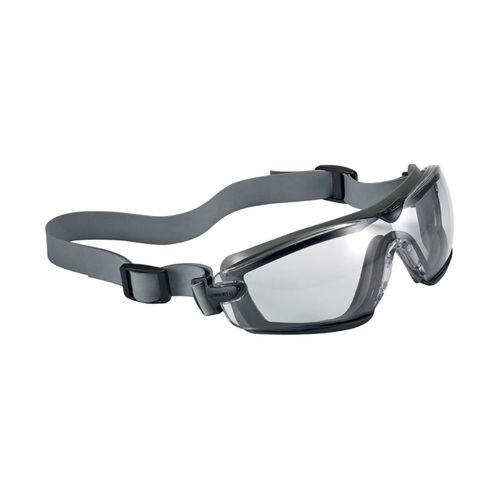 WORKWEAR, SAFETY & CORPORATE CLOTHING SPECIALISTS - COBRA TPR PLATINUM AS/AF Clear Lens - With Neoprene strap - Goggles