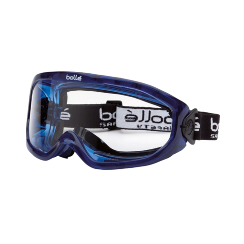 WORKWEAR, SAFETY & CORPORATE CLOTHING SPECIALISTS BLAST Blue PVC Frame AS/AF Clear Lens - Top Vent Closed - With Foam - Goggles