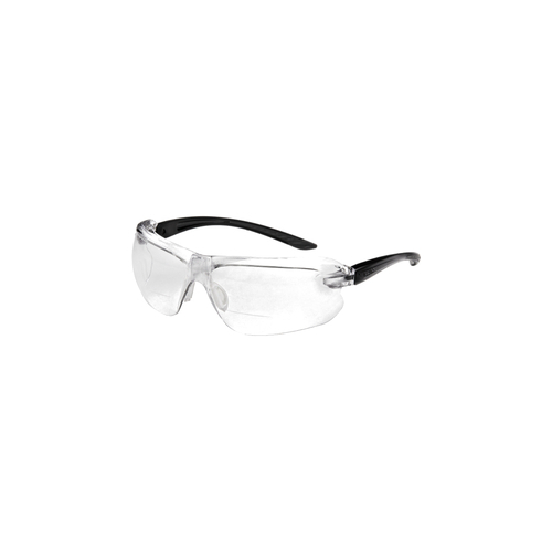 WORKWEAR, SAFETY & CORPORATE CLOTHING SPECIALISTS - IRI-s DIOPTER Black/Grey Temple AS/AF Clear Lens +2.0 - Spectacles