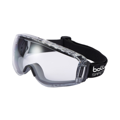 WORKWEAR, SAFETY & CORPORATE CLOTHING SPECIALISTS PILOT 2 PP/TPR Frame PLATINUM AS/AF Clear Lens - Indirect Vented - Goggles