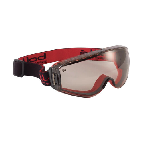 WORKWEAR, SAFETY & CORPORATE CLOTHING SPECIALISTS - PILOT 2 FIRE FIGHTER PP/TPR Red Frame PLATINUM AS/AF CSP Lens - Fully Sealed