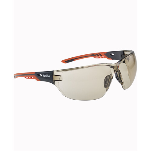 WORKWEAR, SAFETY & CORPORATE CLOTHING SPECIALISTS - NESS+ Orange/Blk Temples Platinum AS/AF CSP Lens W/Eco-Packaging (Silk Paper+Recycled Box)