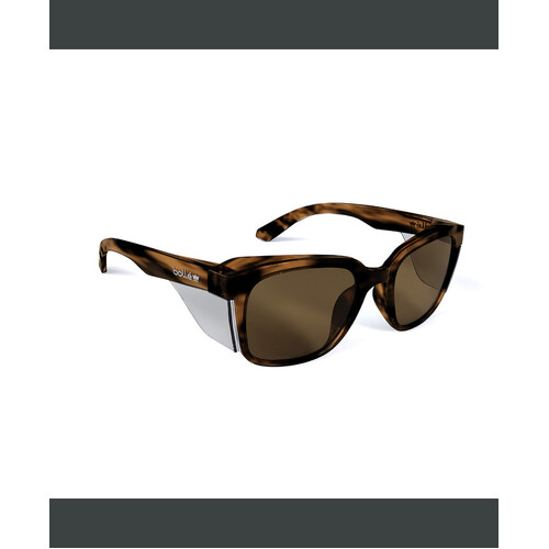 WORKWEAR, SAFETY & CORPORATE CLOTHING SPECIALISTS - STKS 410 -Quartz Polarized PC Lens -AS - Brown tortoise PC Temples/Frame