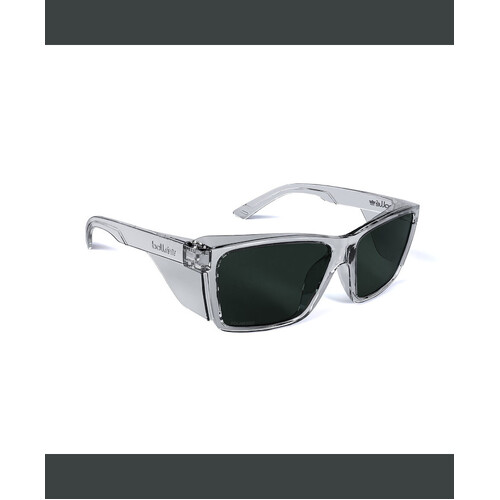 WORKWEAR, SAFETY & CORPORATE CLOTHING SPECIALISTS - STKS 420 -Smoke Polarized PC Lens -AS -Crystal PC Temples/Frame