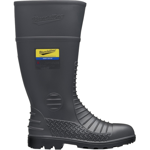 WORKWEAR, SAFETY & CORPORATE CLOTHING SPECIALISTS - Grey waterproof safety gumboot