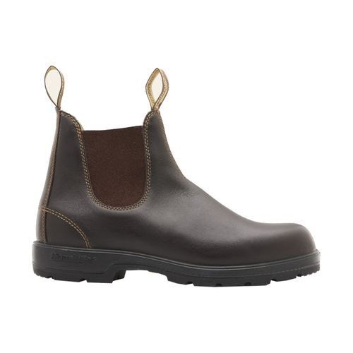 WORKWEAR, SAFETY & CORPORATE CLOTHING SPECIALISTS - Walnut premium leather elastic side leather lined boot