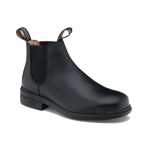 WORKWEAR, SAFETY & CORPORATE CLOTHING SPECIALISTS - Classic black leather elastic sided dress safety boot