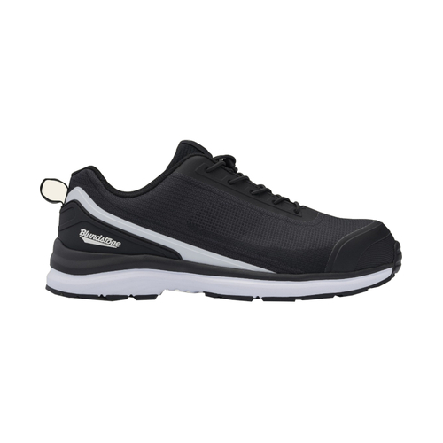 WORKWEAR, SAFETY & CORPORATE CLOTHING SPECIALISTS - Black/white breathable nylon upper anti-static safety jogger