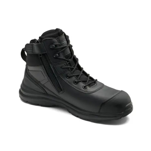 WORKWEAR, SAFETY & CORPORATE CLOTHING SPECIALISTS Black microfibre anti-static uniform safety hiker - composite toe cap