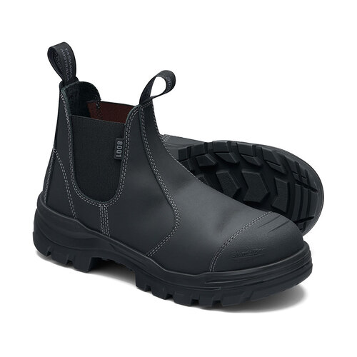 WORKWEAR, SAFETY & CORPORATE CLOTHING SPECIALISTS - RotoFlex Black water-resistant Platinum leather elastic side safety boot