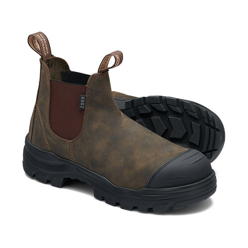 WORKWEAR, SAFETY & CORPORATE CLOTHING SPECIALISTS - RotoFlex Rustic brown water-resistant nubuck elastic side safety boot