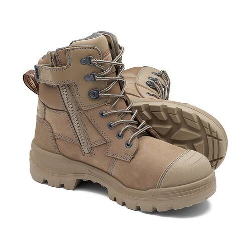 WORKWEAR, SAFETY & CORPORATE CLOTHING SPECIALISTS - RotoFlex Stone water-resistant nubuck 150mm zip sided safety boot