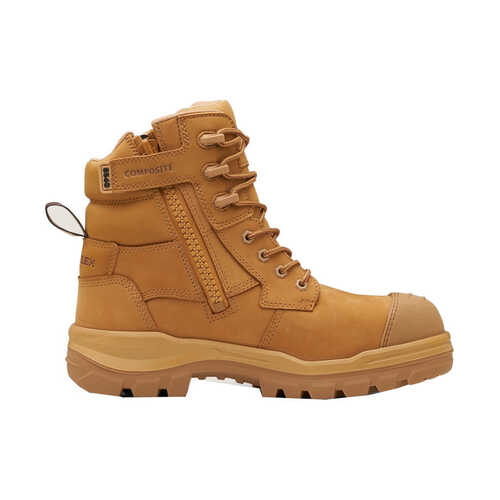 WORKWEAR, SAFETY & CORPORATE CLOTHING SPECIALISTS - RotoFlex Wheat water-resistant nubuck 150mm zip side safety boot