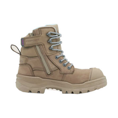 WORKWEAR, SAFETY & CORPORATE CLOTHING SPECIALISTS - RotoFlex Stone water-resistant nubuck 150mm zip side women's safety boot