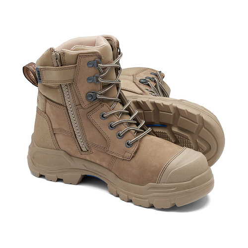 WORKWEAR, SAFETY & CORPORATE CLOTHING SPECIALISTS - RotoFlex Stone water-resistant nubuck 150mm zip sided safety boot