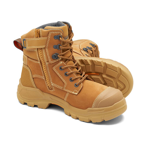 WORKWEAR, SAFETY & CORPORATE CLOTHING SPECIALISTS - RotoFlex Wheat water-resistant premium nubuck 150mm penetration-resistant zip sided safety boot