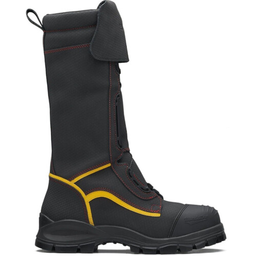 WORKWEAR, SAFETY & CORPORATE CLOTHING SPECIALISTS - Black WATERPROOF safety mining boot, 350mm height.