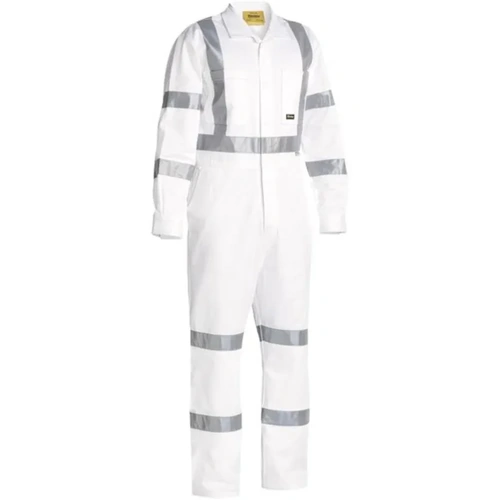 WORKWEAR, SAFETY & CORPORATE CLOTHING SPECIALISTS - Taped Night Cotton Drill Coverall