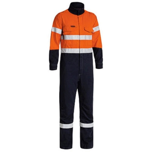 WORKWEAR, SAFETY & CORPORATE CLOTHING SPECIALISTS - TENCATE TECASAFE  PLUS TAPED TWO TONE HI VIS ENGINEERED FR VENTED COVERALL