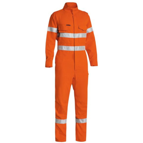 WORKWEAR, SAFETY & CORPORATE CLOTHING SPECIALISTS - TENCATE TECASAFE  PLUS 580 TAPED HI VIS LIGHTWEIGHT FR NON VENTED ENGINEERED COVERALL