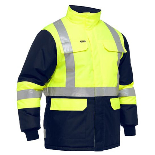 WORKWEAR, SAFETY & CORPORATE CLOTHING SPECIALISTS X TAPED TWO TONE HI VIS FREEZER JACKET