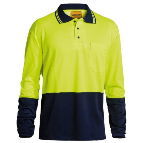 WORKWEAR, SAFETY & CORPORATE CLOTHING SPECIALISTS - HI VIS POLO SHIRT - LONG SLEEVE