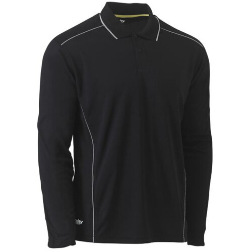 WORKWEAR, SAFETY & CORPORATE CLOTHING SPECIALISTS - COOL MESH POLO WITH REFLECTIVE PIPING