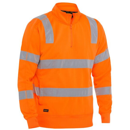 WORKWEAR, SAFETY & CORPORATE CLOTHING SPECIALISTS - Taped Hi Vis 1/4 Zip Pullover