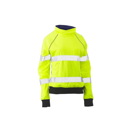 WORKWEAR, SAFETY & CORPORATE CLOTHING SPECIALISTS - WOMENS TAPED HI VIS FLEECE JUMPER