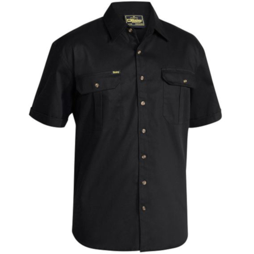 WORKWEAR, SAFETY & CORPORATE CLOTHING SPECIALISTS - ORIGINAL COTTON DRILL SHIRT - SHORT SLEEVE